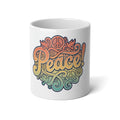Jumbo Mug 20oz-Retro Peace sign